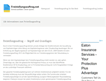 Tablet Screenshot of freistellungsauftrag.net