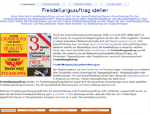 Tablet Screenshot of freistellungsauftrag.biz